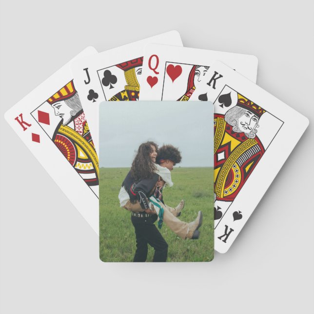 Jeu De Cartes Mariage personnalisé Keepsaké couple (dos)