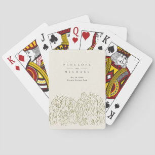 Jeu De Cartes Mariage personnalisé sur le thème du Mont Yosemite