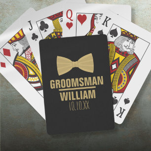 Jeu De Cartes Mariage Personnalisé Témoin Garçon d'Honneur