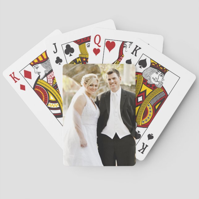 Jeu De Cartes Mariage photo personnalisé (dos)