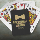 Jeu De Cartes Mariage professionnel personnalisé<br><div class="desc">Personnalisez le nom de votre meilleur homme,  groomsmen ou tout autre invité de mariage. Conçu par Thisisnotme©</div>