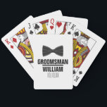 Jeu De Cartes Mariage professionnel personnalisé<br><div class="desc">Personnalisez le nom de votre meilleur homme,  groomsmen ou tout autre invité de mariage. Conçu par Thisisnotme©</div>