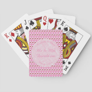 Jeu De Cartes Mariage rose Printemps Cerisiers en fleurs et ceri