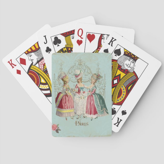 Jeu De Cartes Marie Antoinette Mesdames en attente (dos)