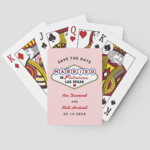 Jeu De Cartes Marié dans Fabulous Vegas Mariage Enregistrer la d