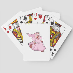 Jeu De Cartes Mariée cochon en robe de mariée