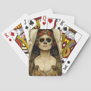 Jeu De Cartes Mariée De La Mort Horreur Gothique
