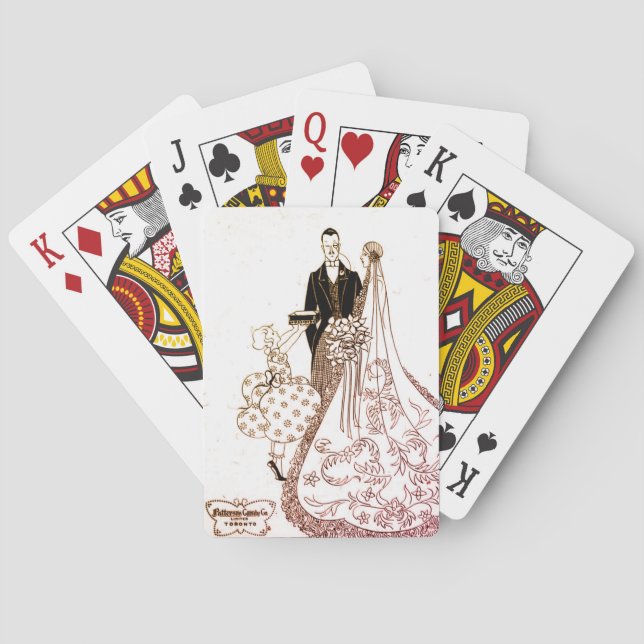 Jeu De Cartes Mariée et fille des années 1920 (dos)