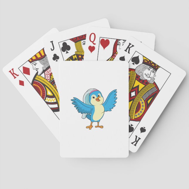 Jeu De Cartes Mariée oiseau voilée (dos)