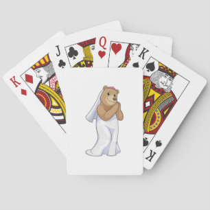 Jeu De Cartes Mariée ourse avec voile