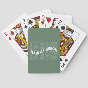 Jeu De Cartes Mariée Rétro Demoiselle d'Honneur