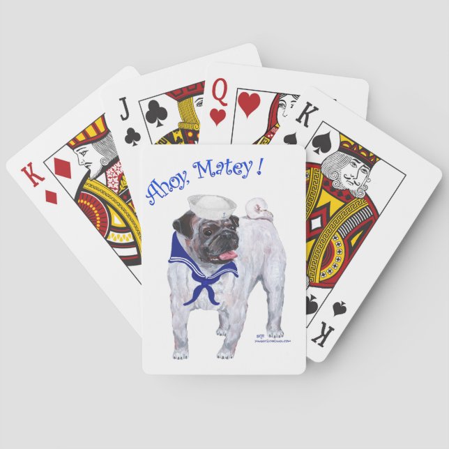 Jeu De Cartes Marin Pug (dos)