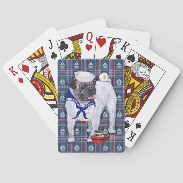 Jeu De Cartes Marin Pug (dos)