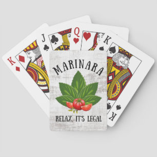 Jeu De Cartes Marinara Relax C'est légal Basil Tomate Humour ali