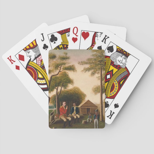 Jeu De Cartes Marion Festoyer l'officier britannique (dos)