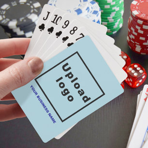 Jeu De Cartes Marque commerciale bleu clair sur les cartes de je