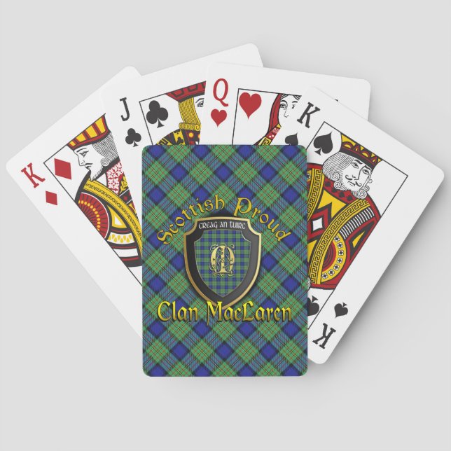 Jeu De Cartes Marque de vélo Clan MacLaren Scottish Fier (dos)