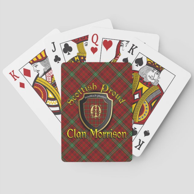 Jeu De Cartes Marque de vélo Clan Morrison Scottish Fier (dos)