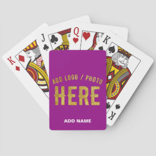 JEU DE CARTES MARQUE VÉRIFIÉE VIOLETTE PERSONNALISABLE MODERNE É