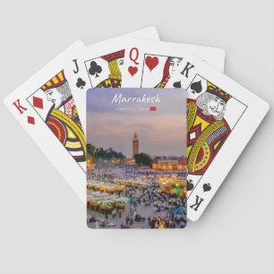 Jeu De Cartes Marrakech, Maroc - Place Jemaa el Fnaa