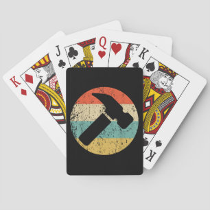 Jeu De Cartes Marteau rétro Vintage de charpentier
