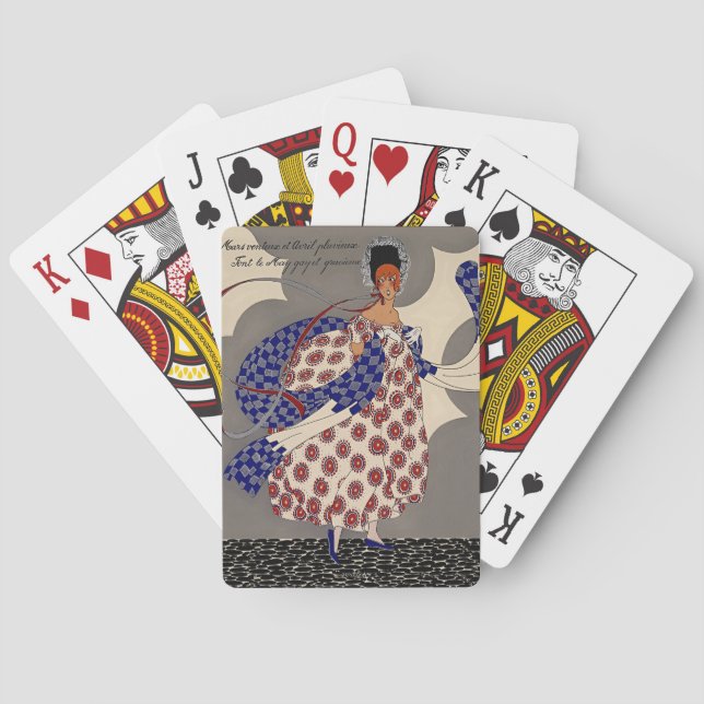 Jeu De Cartes Martha Romme création de couture « Nivoise » (dos)