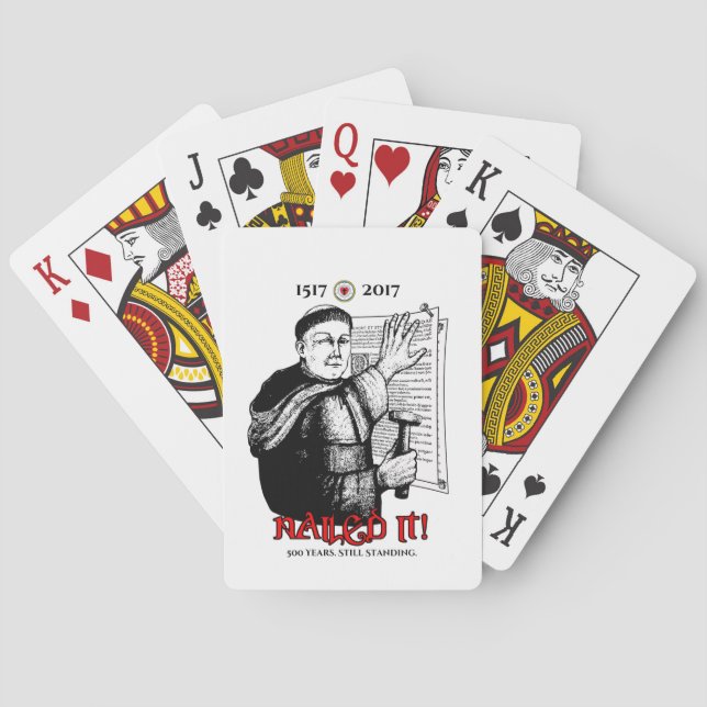 Jeu De Cartes Martin Luther L'A Cloué ! (dos)