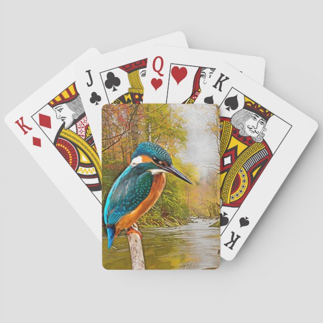 Jeu De Cartes Martin pêcheur commun (dos)