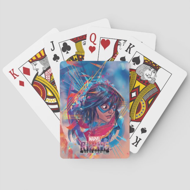 Jeu De Cartes Marvel Rising | Mme Marvel Graphic fracturé (dos)