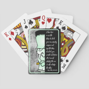 Jeu De Cartes Mary Shelley Amour et Rage Citation Frankenstein
