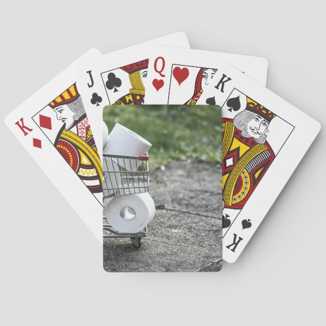 Jeu De Cartes Masque de protection contre le virus Corona (dos)