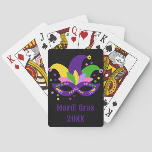 Jeu De Cartes Masque Mardi Gras Mardi Vert Violet