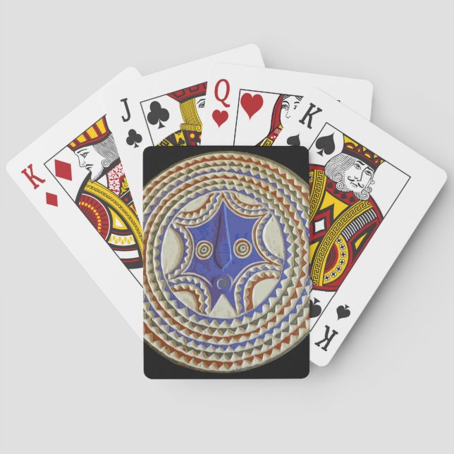 Jeu De Cartes Masque Tribal Africain (dos)
