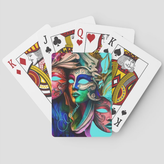 Jeu De Cartes Masques du Carnaval de Venise (dos)