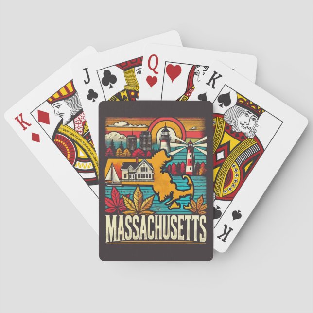Jeu De Cartes Massachusetts (dos)