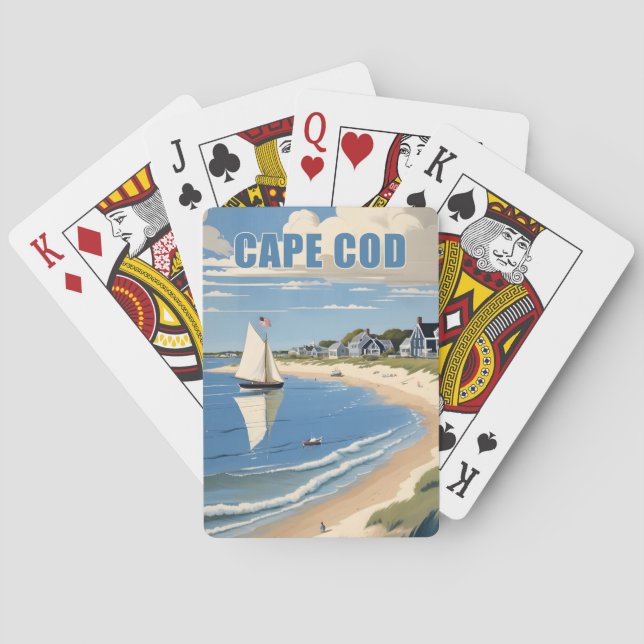 Jeu De Cartes Massachusetts de Cape Cod (dos)