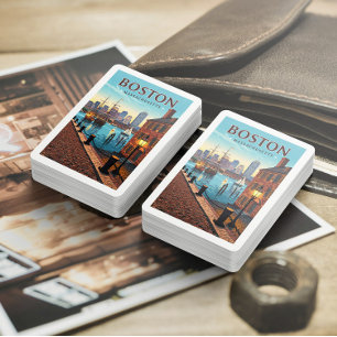 Jeu De Cartes Massachusetts vintages de Boston