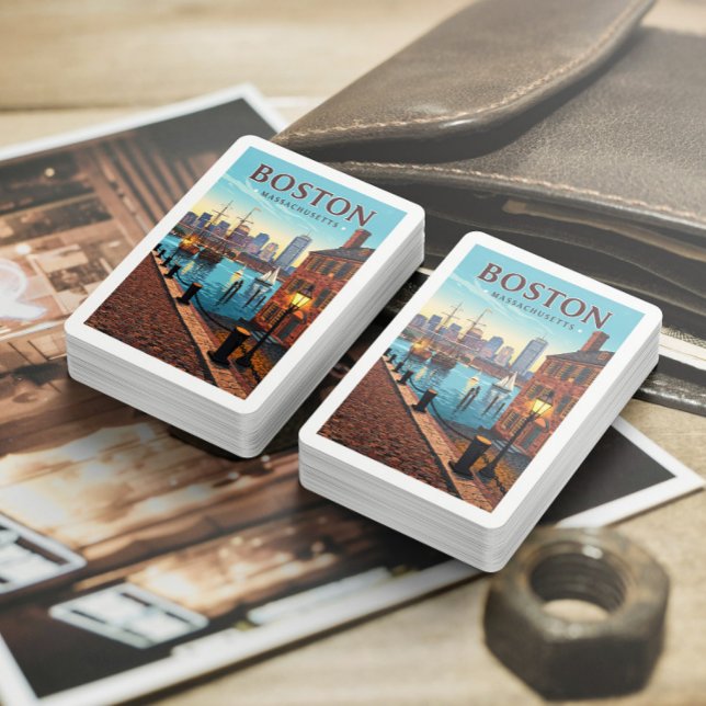 Jeu De Cartes Massachusetts vintages de Boston (Créateur téléchargé)