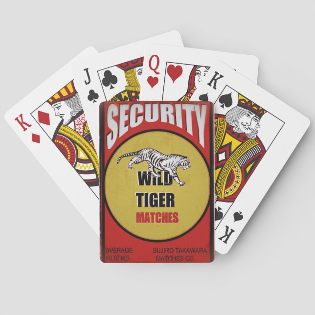 Jeu De Cartes Matches Wild Tiger (dos)