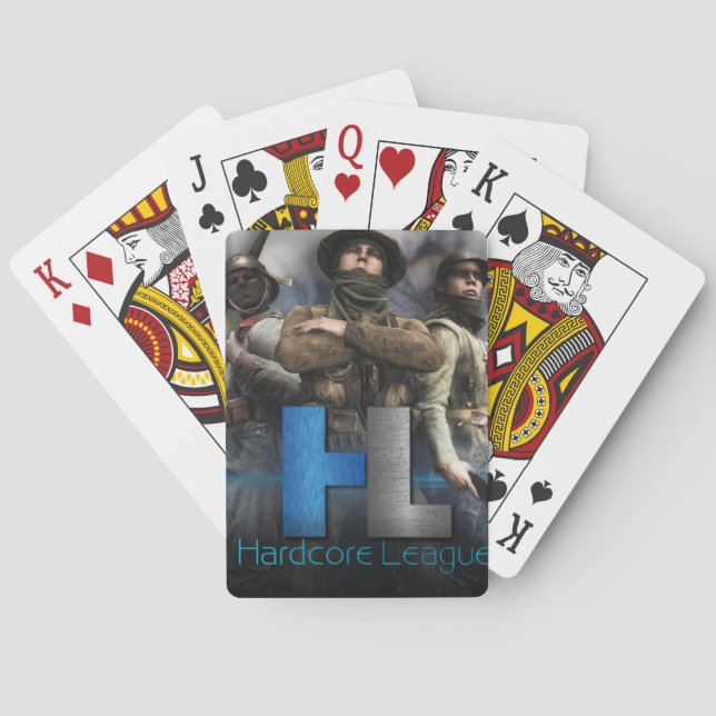 Jeu De Cartes Matériel de la Ligue Hardcore (dos)
