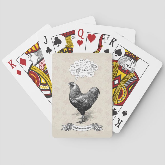 Jeu De Cartes Mathemachicken Funny Math Poulet de poulet Plaisan (dos)