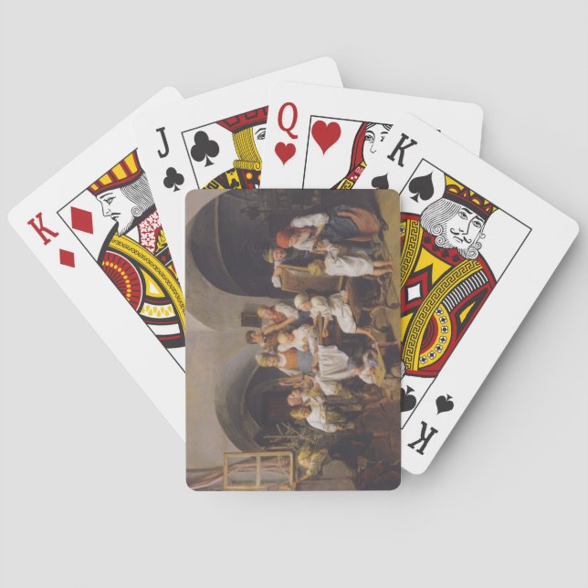 Jeu De Cartes Matin de Noël (par Ferdinand Georg Waldmüller) (dos)