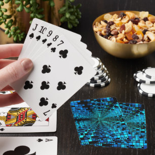 Jeu De Cartes Matrice de pixels bleus