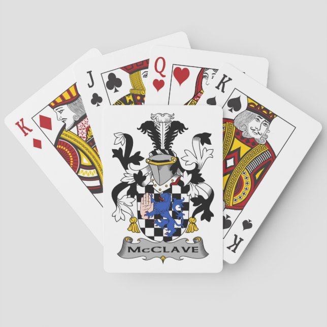 Jeu De Cartes McClave Family Crest (dos)