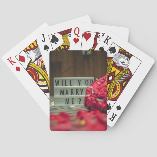 Jeu De Cartes  Me Marieras-Tu ? Proposition de mariage (dos)