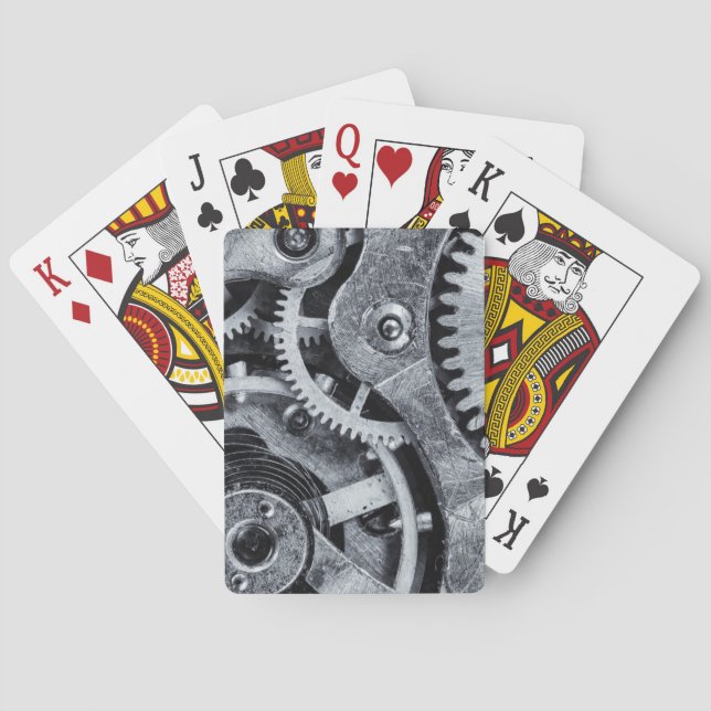 Jeu De Cartes Mécanique de pièce à temps (dos)