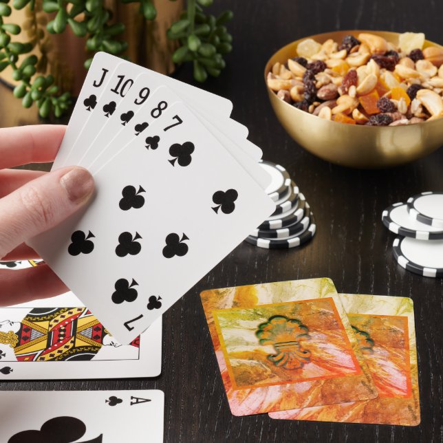 Jeu De Cartes Médaillon de style italien vintage (In Situ)