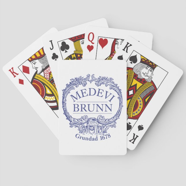 Jeu De Cartes Medevi Brunn Logo Lecture Cartes (dos)