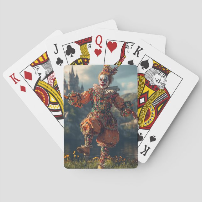 Jeu De Cartes Medieval Jester. Surreal art for your game (dos)