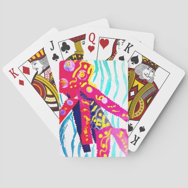 Jeu De Cartes Méduse été coloré  (dos)